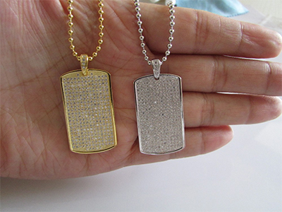 Endrasted with diamonds dog tag pendants Endrasted with diamonds dog tag pendants